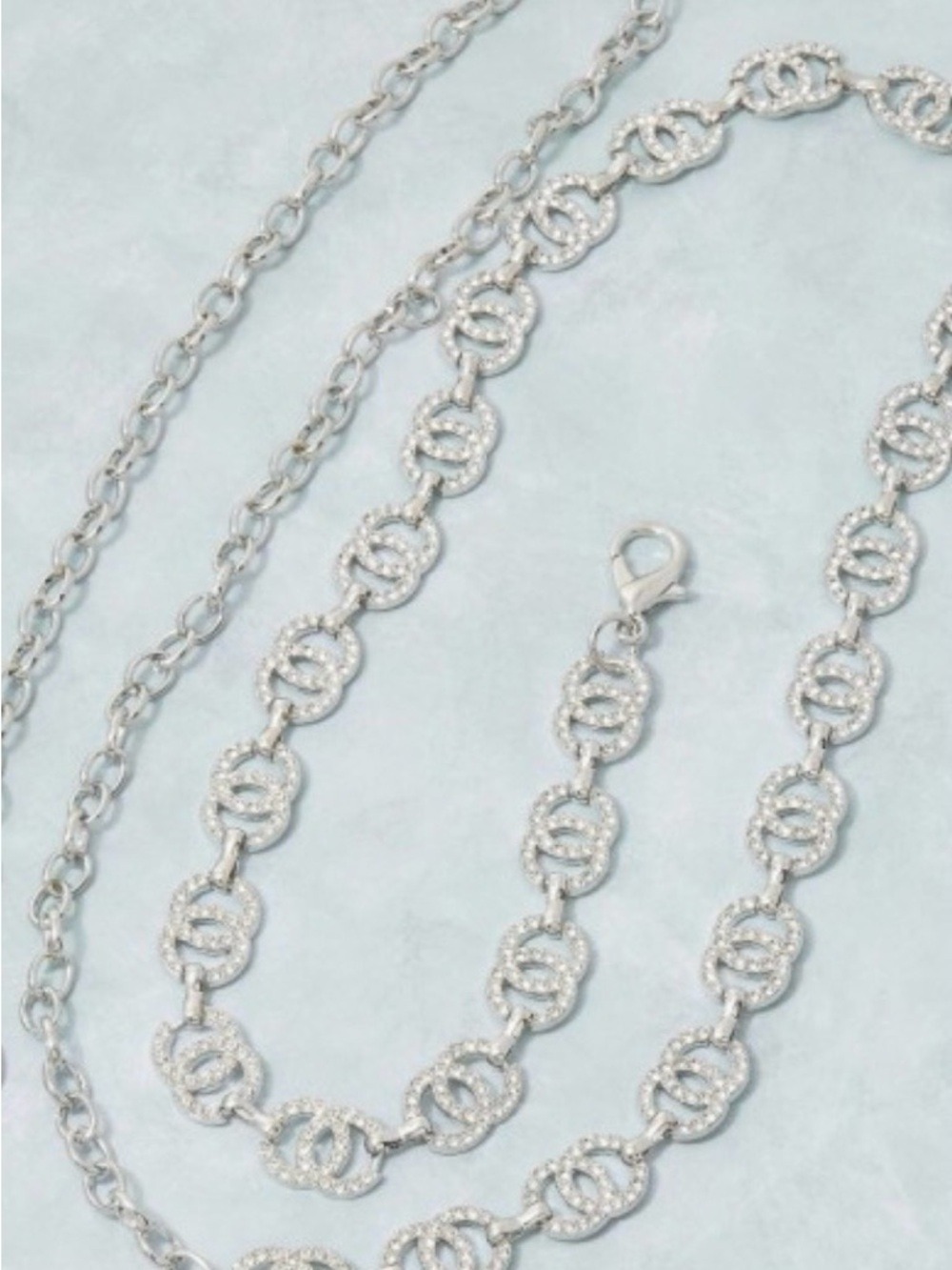 Double Circle Link Chain Belt New - Picture 5 of 5